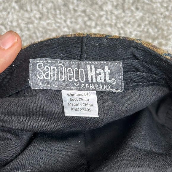 Women’s O/S tweed newsboy hat - Picture 7 of 12